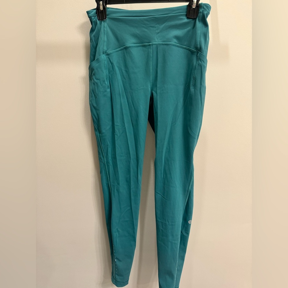 Teal Lululemon Leggings 28inch